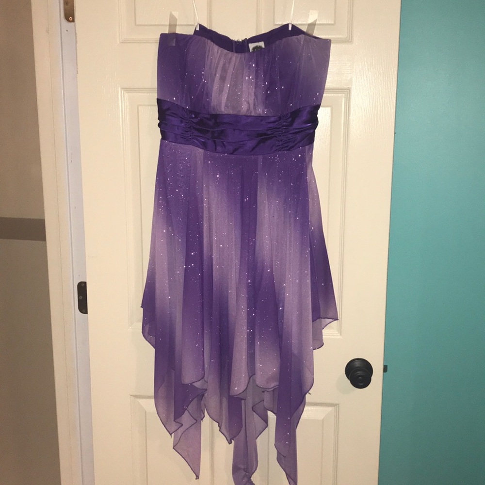 Ombré Purple Dress with Sparkles